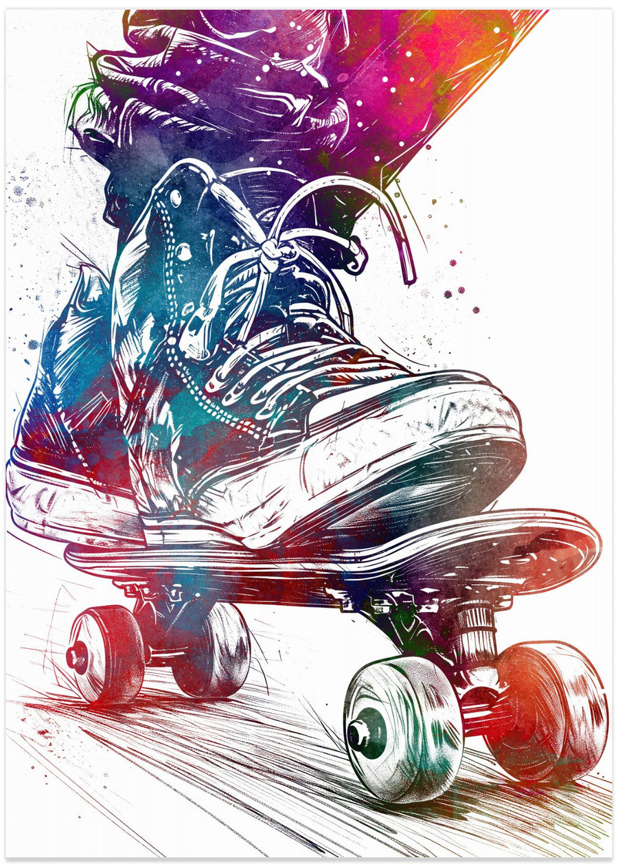 Skateboarding sportskunst