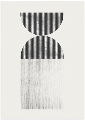 Retro Geometric Line Art