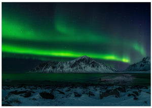 A Photograph and Aurora borealis