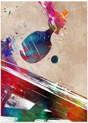 Table tennis sport art
