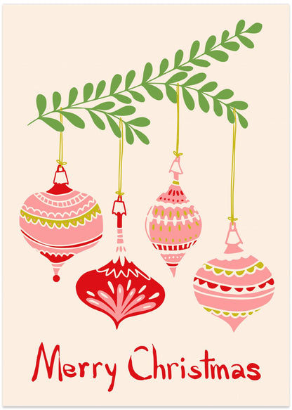 Cheerful little Christmas baubles