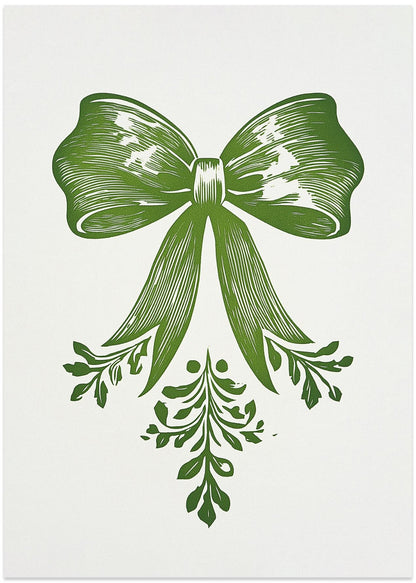 Christmas Bow Green