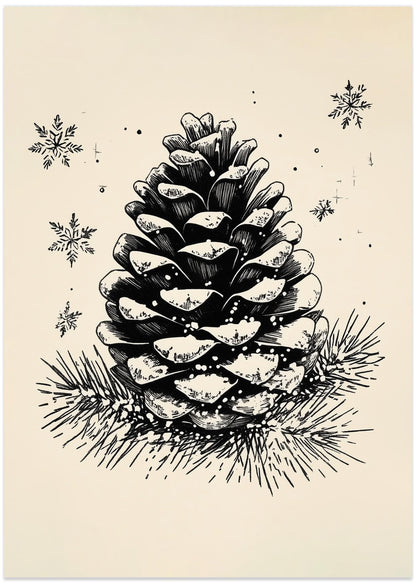 Fyrretræ vinter