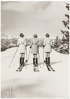 Vintage Glamour Skiers