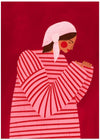 The Woman With the Red Stripes