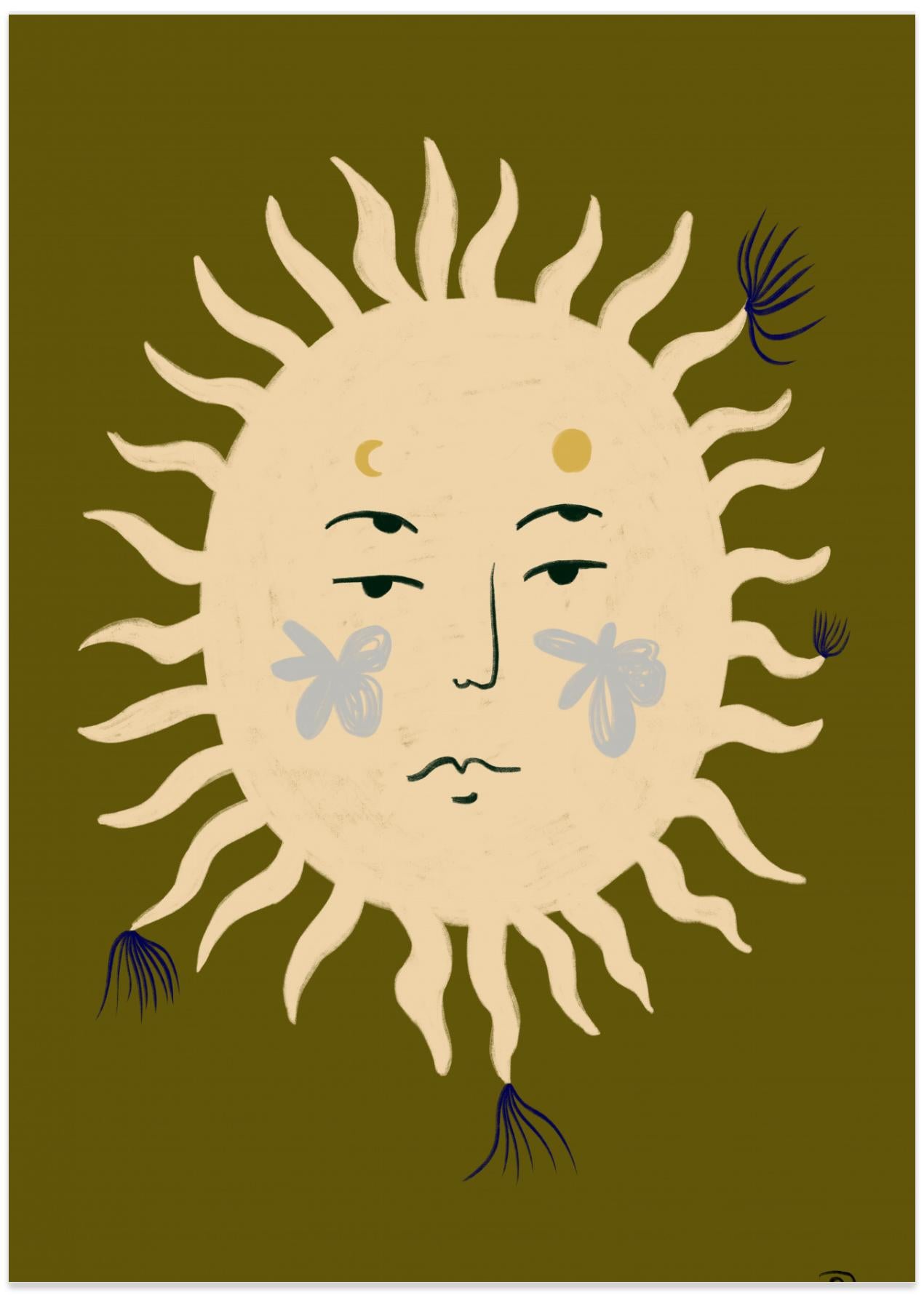 Suns Serene Face