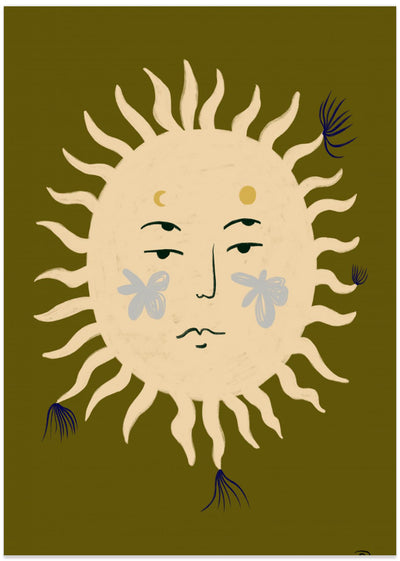 Suns Serene Face