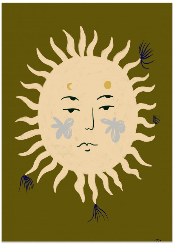 Suns Serene Face
