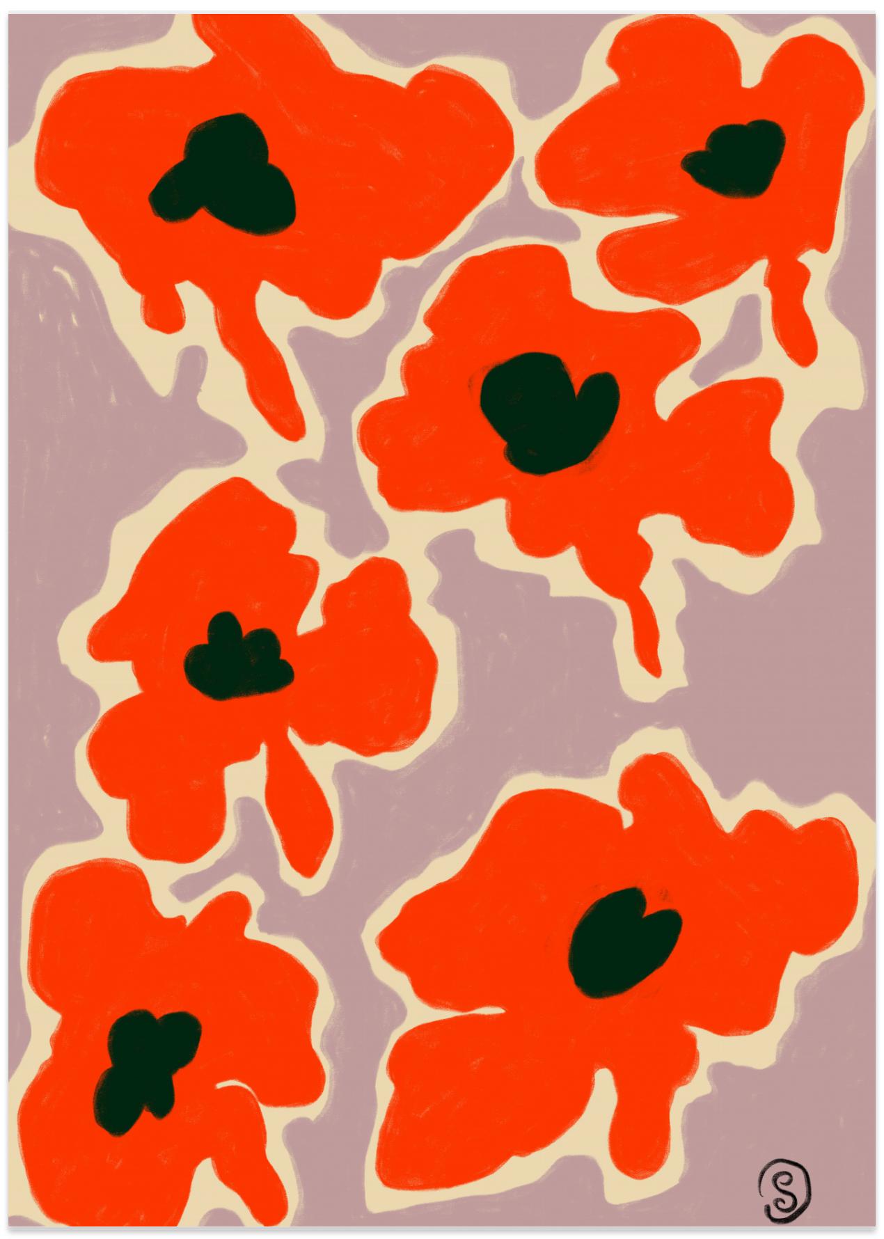 Vibrant Poppy Flowers