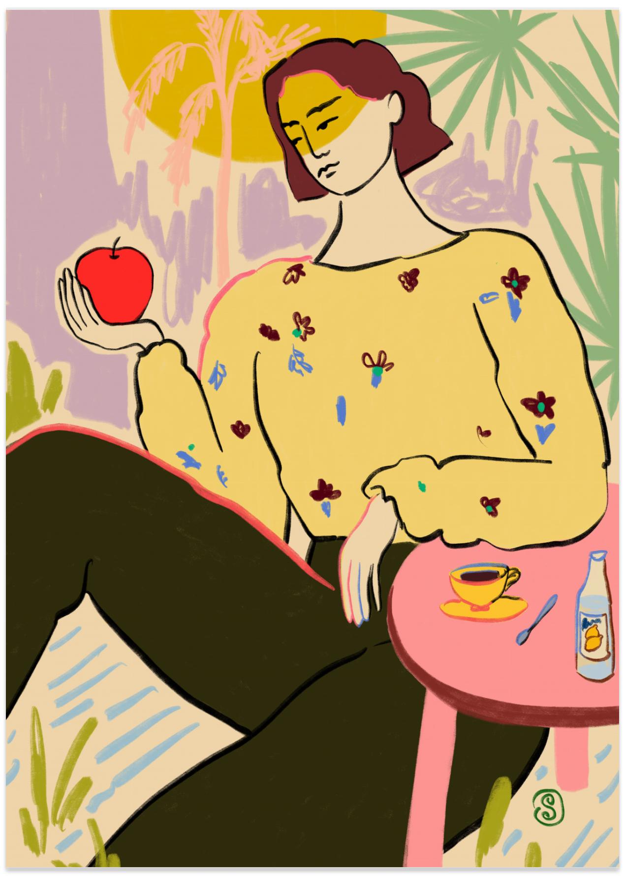 Woman With Apple