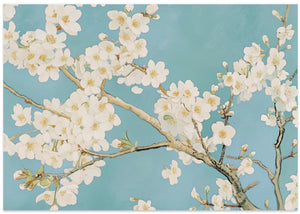 White Blossoms Blue Sky