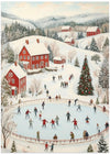 Winter Wonderland Ice Skating Scene