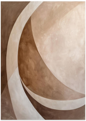Abstract Art Beige Brown Geo Abstract