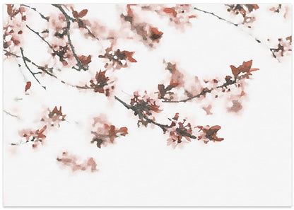 Pink Watercolor Blossoms