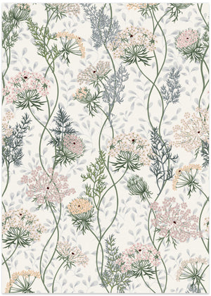 Floral Pattern With Intricate Botanical Designs
