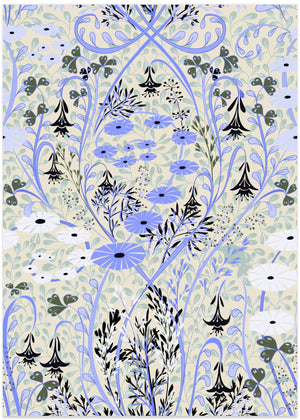 Meadow Scent Periwinkle Pattern
