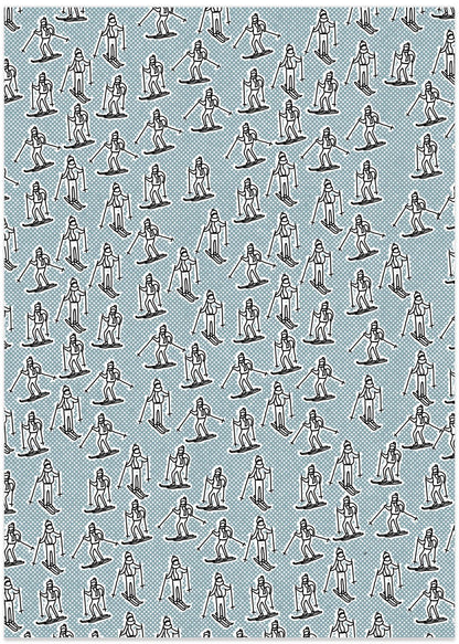 Vintage Ski Pattern