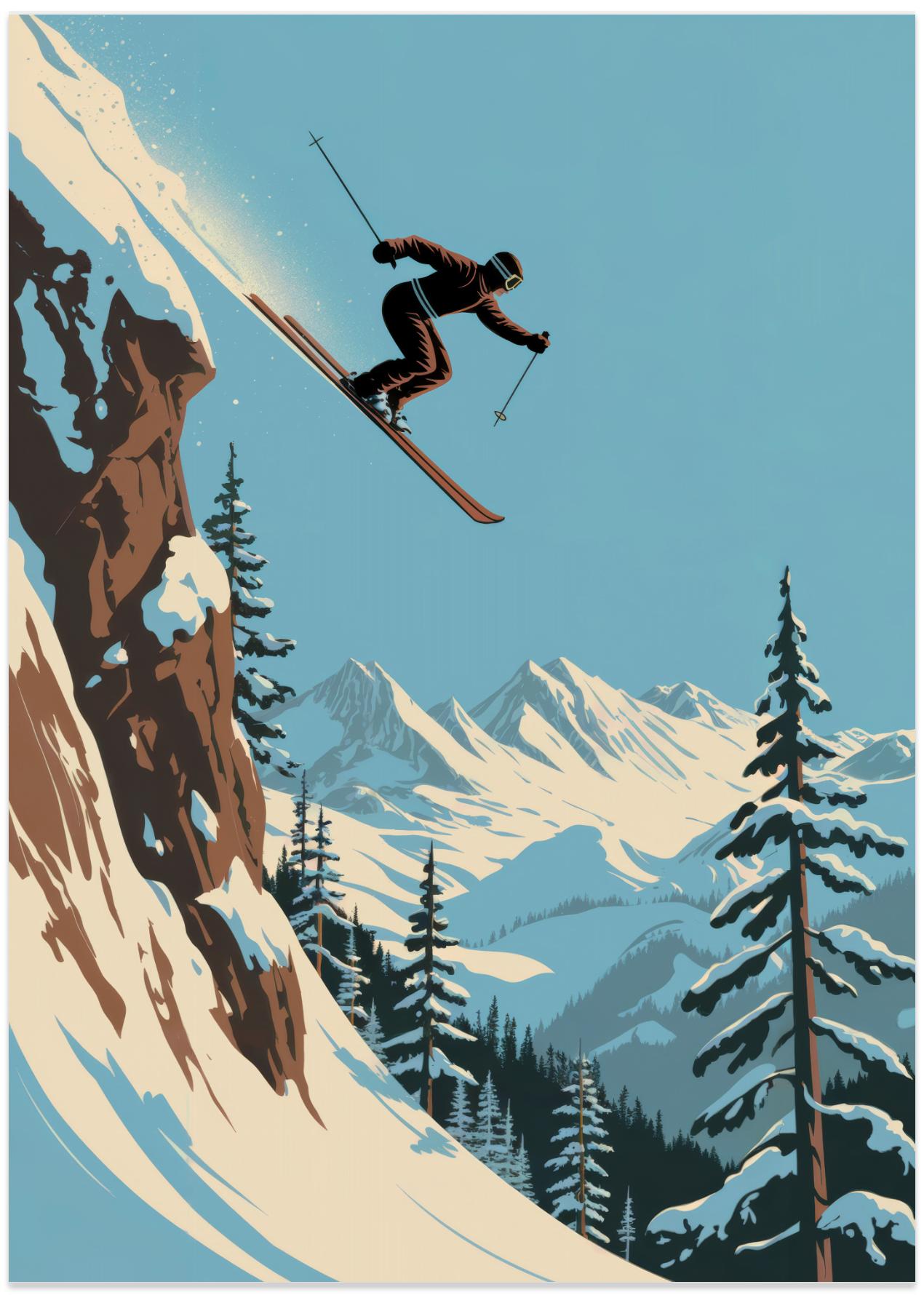 Skier Jumping