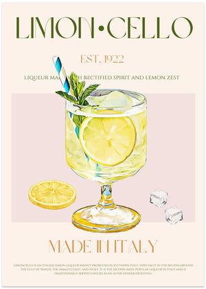 Illustration Of A Limoncello Drink