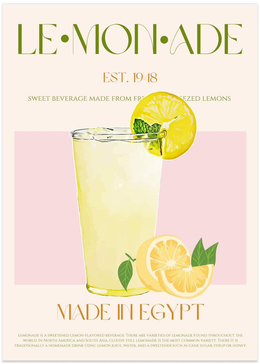 Refreshing Glass of Lemonade