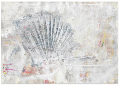 Abstract shell painting natural structure mural