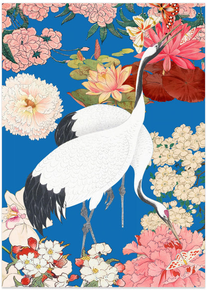 Japanese Cranes Floral Art