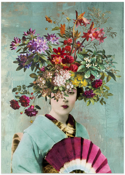 Floral Geisha Portrait