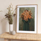 Woman Hidden by Dahlias