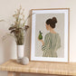 Woman With Green Pear