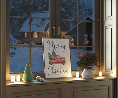 Merry xmas truck - Plakat