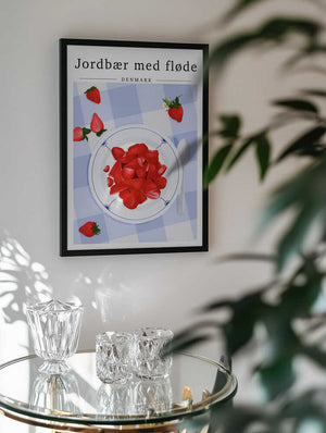 Jordbær Med Fløde