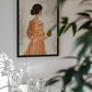 Elegant Woman Holding Pear