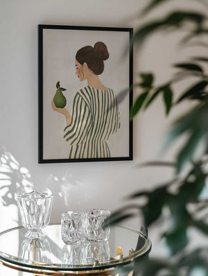 Woman With Green Pear