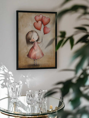 Sweet Girl Heart Balloons