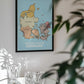 Vintage Denmark Map