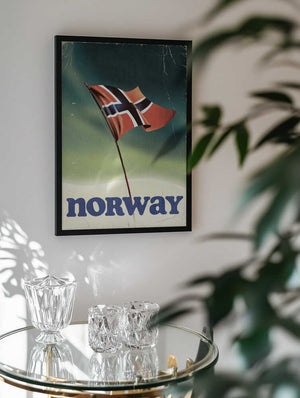 Norwegian Flag Aurora Sky