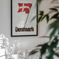Danish Flag Vintage Illustration