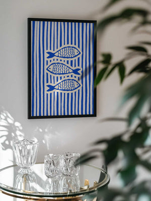 Three Blue Fish