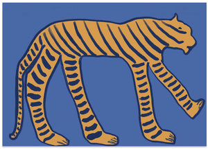 Stylized Blue Tiger