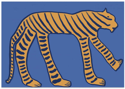 Stylized Blue Tiger