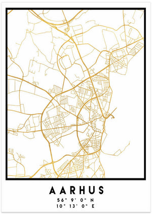 Aarhus City Gold Map