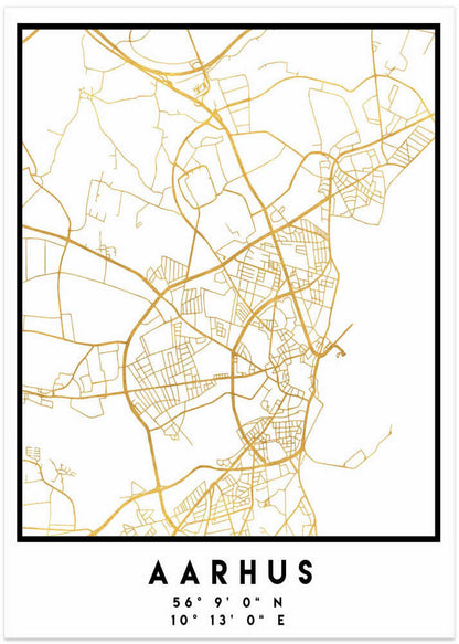 Aarhus City Gold Map