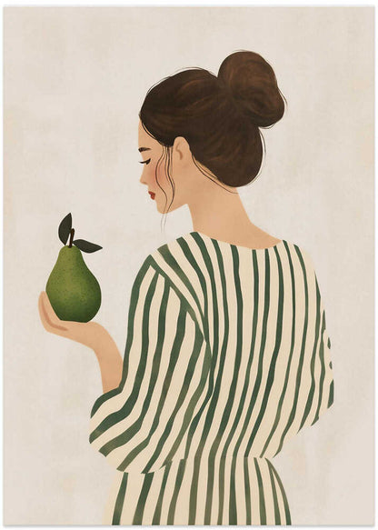 Woman With Green Pear