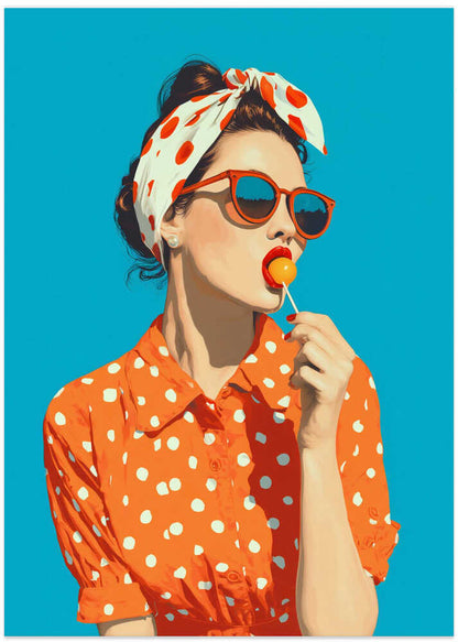 Retro Lollipop Girl