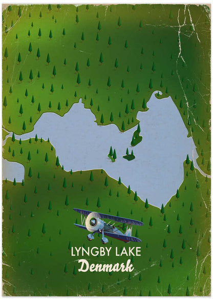 Lyngby Lake Biplane Map