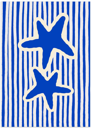 Whimsical Blue Starfish