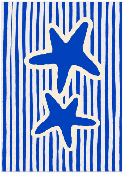 Whimsical Blue Starfish
