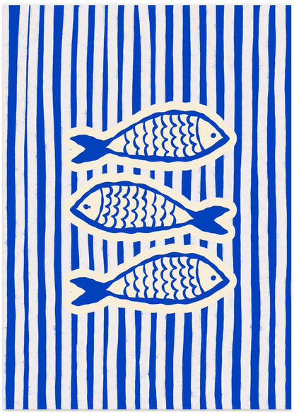 Three Blue Fish