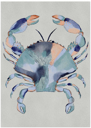 Coastal Blue Crab Painting