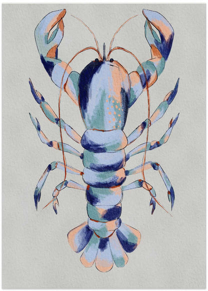 Colorful Blue Lobster